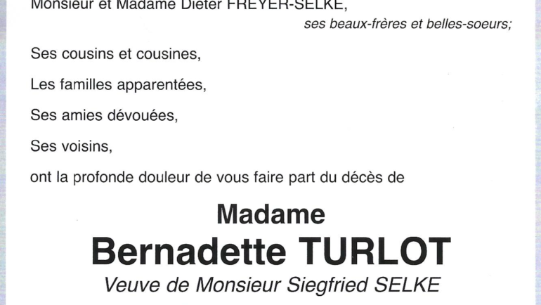 Bernadette TURLOT