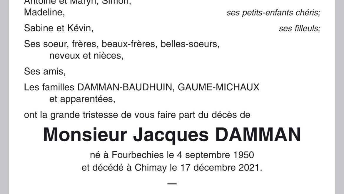 Jacques DAMMAN