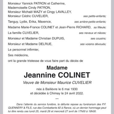 Jeannine COLINET