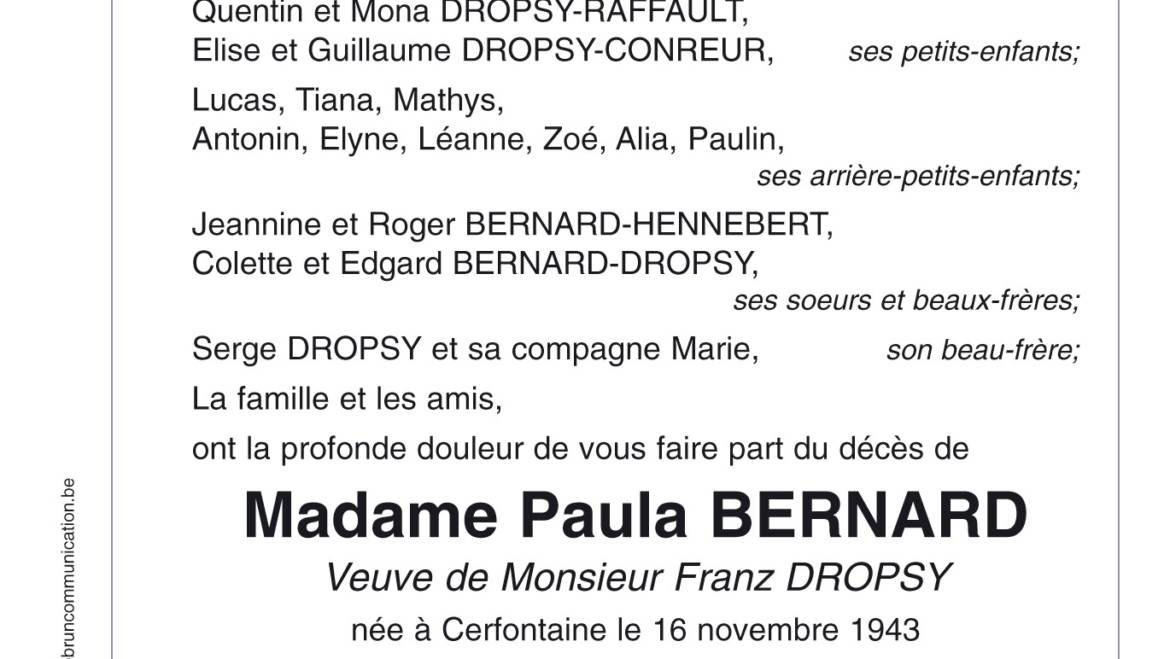 Paula BERNARD