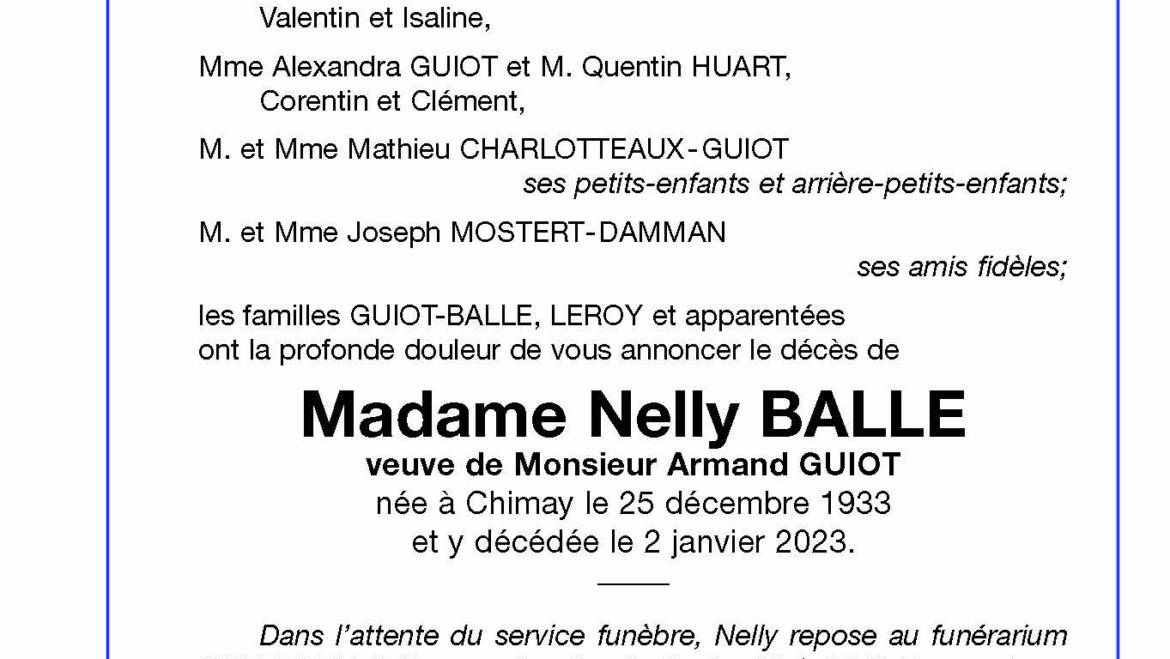 Nelly BALLE