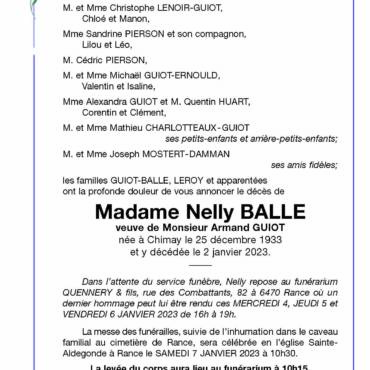 Nelly BALLE