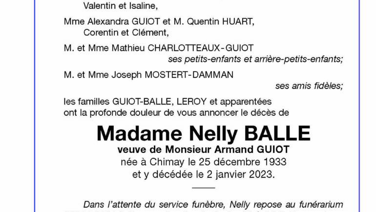 Nelly BALLE