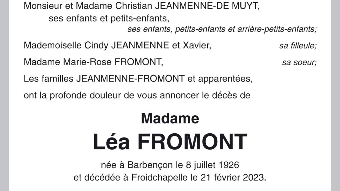 Léa FROMONT