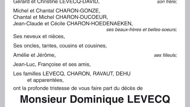Dominique LEVECQ