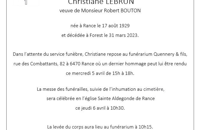 Christiane LEBRUN