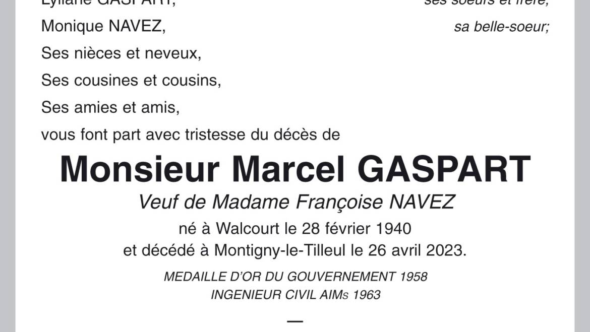 Marcel GASPART