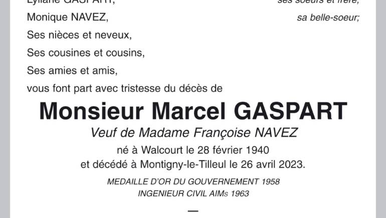 Marcel GASPART