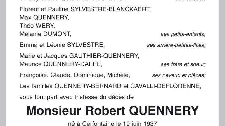 Robert QUENNERY