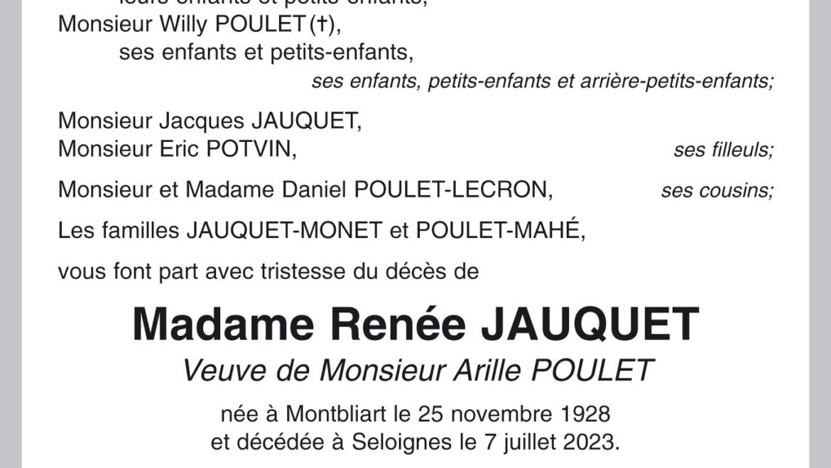 Renée JAUQUET