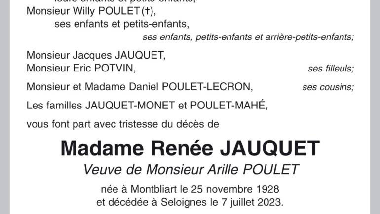 Renée JAUQUET