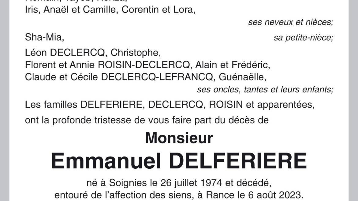 Emmanuel DELFERIERE