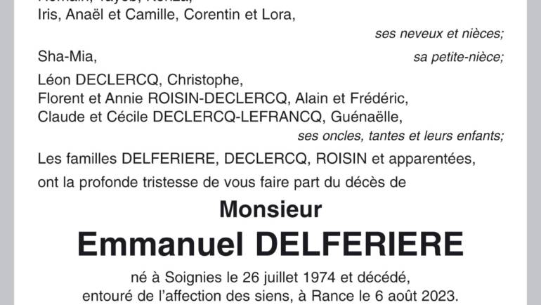 Emmanuel DELFERIERE