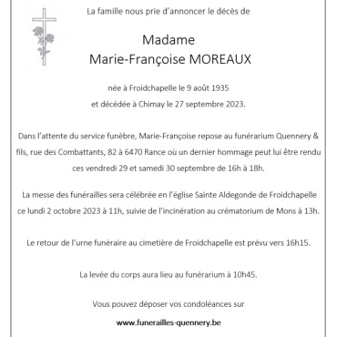 Marie-Françoise MOREAUX