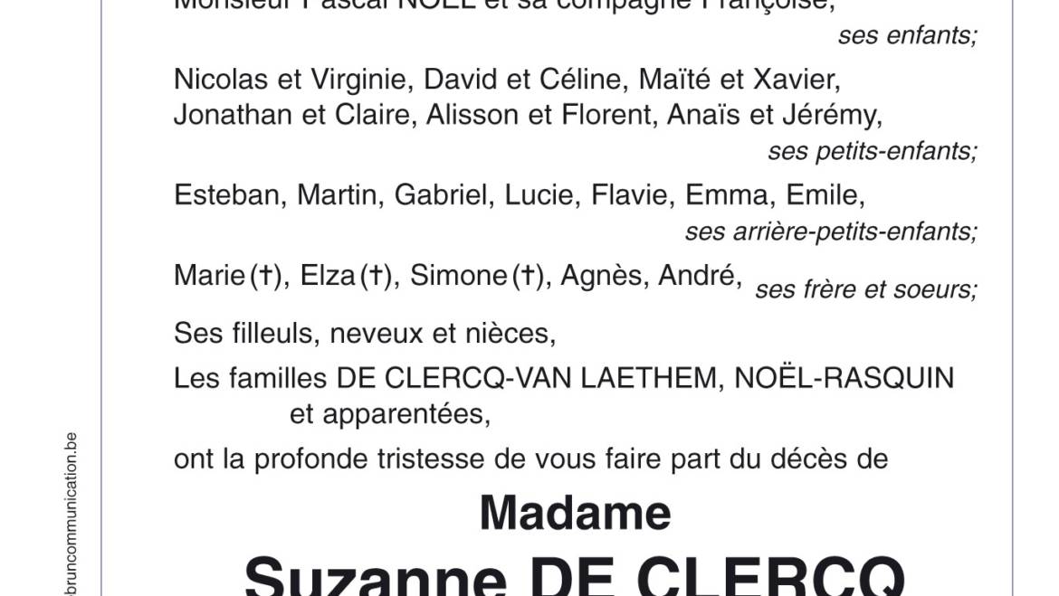 Suzanne DE CLERCQ
