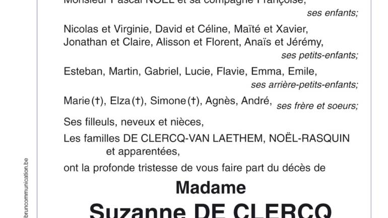 Suzanne DE CLERCQ