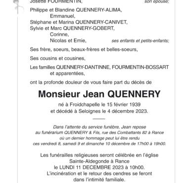 Jean QUENNERY