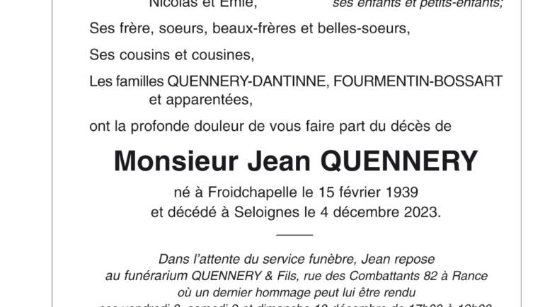 Jean QUENNERY