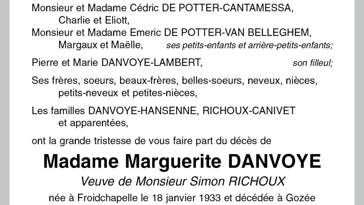 Marguerite DANVOYE
