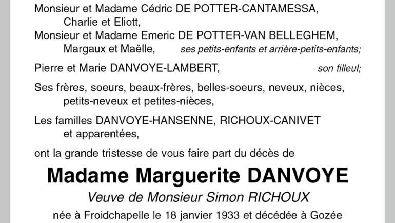 Marguerite DANVOYE